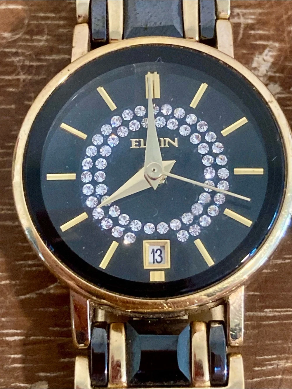 2 Broken Elgin Watches Lot Gold Tone